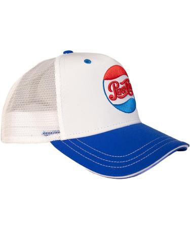 Pepsi-Cola Embroidered Trucker Cap- 100% Recycled Polyester Blue - Buy Online on GoSupps.com