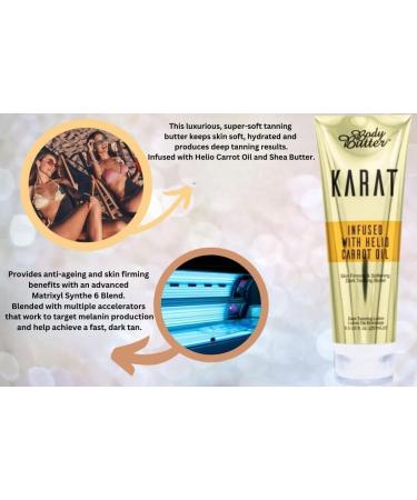 Body Butter Karat Accelerator 250ml -Infused With Helio Carrot Oil - Natural Glow Hydration & Skin Nourishment | Moisturizing Cream for Radiant Skin | Shea Butter Vitamin E and Essential Oils - Buy Online on GoSupps.com