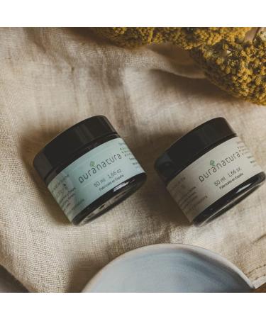Puranatura Pack of 2 x 50 ml face cream for day and night nourishing antiage organic cream moisturizing and hydrating vegan natural organic creams - Buy Online on GoSupps.com