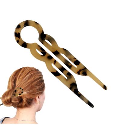 U-shaped hair pins U-shaped hair clips hair forks clips vintage acetate hairstyle accessories U-shaped hair forks for fine thick and long hair hair styling accessories Bright colour
