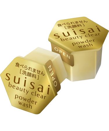 Suisai Japanese Enzyme Cleansing Powder Gold 0.4g - 32 Pack with Oil Blotting Papers - Buy Online on GoSupps.com
