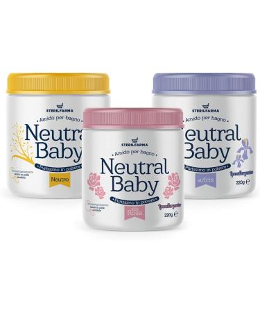 Neutral Baby Rice Strength Powder - Gentle Care for Sensitive Skin | Soft & Beautiful Bathing (Iris - Pink) - Buy Online on GoSupps.com