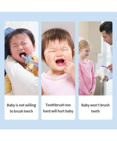 Diggone 2 Pack Kids U-Shaped Toothbrush for Toddlers and Children - Food Grade Silicone Brush Head - 360 Oral Teeth Cleaning Design - Ages 2-6 - Buy Online on GoSupps.com