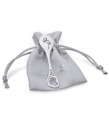 AMBEDORA Children's Christening Gift - Small Silver Spoons with Engraving | Real Silver 925 Birth Gift - Buy Online on GoSupps.com