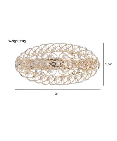 IPINK Pearl Flower Hair Clip Barrette - Elegant Women's Hairpin - Buy Online on GoSupps.com