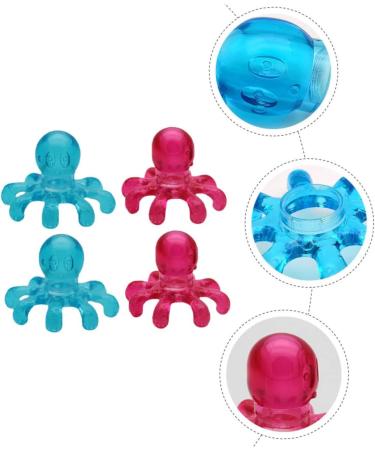 Tovinanna Portable 4-Piece Massage Device Set | Scalp Massage Brush & Hair Care Accessories | Circulation Promoting Head Scratch Tool - 11.00x8.50cm - Buy Online on GoSupps.com