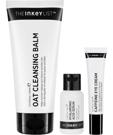 The INKEY List Hydration 101 Kit - Oat Cleansing Balm, Hyaluronic Acid, Caffeine Eye Cream - Buy Online on GoSupps.com