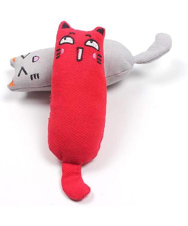 Legendog 5Pcs Catnip Toy - Bite Resistant Cat Chew Toy for Cats - Catnip Filled Cartoon Mice - Multicolor - Buy Online on GoSupps.com