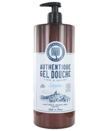 Authentine Genuine Organic Superfatted Body & Hair Shower Gel 1 L