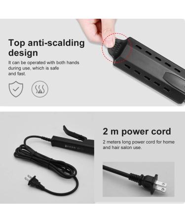 Professional Hair Straightener & Curler - Ceramic Tourmaline Ionic Flat Iron with Adjustable Temperatures | Frizz-Free Styling Tool for All Hair Types - Buy Online on GoSupps.com
