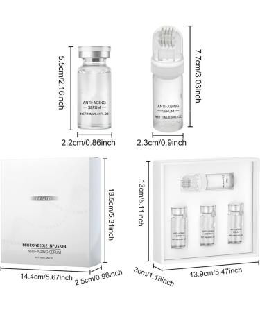 Shantou Youjia Micronadel Infusions Anti Aging Serum Set micro infusion set with hyaluronic acid for radiant skin care set for whitening and antiwrinkles micro infusion system for lips and face - Buy Online on GoSupps.com