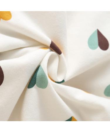 Koonde Baby Girl 3-Piece Outfit Set | Romper, Trouser & Headband | Newborn to 24 Months | Cream Heart & Yellow | 0-3 Months - Buy Online on GoSupps.com