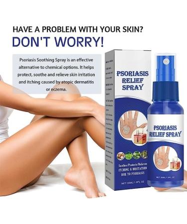 BIVOO Psoriasis Repair Spray - Herbal Treatment for Plaque Psoriasis - 2pcs Set - Buy Online on GoSupps.com