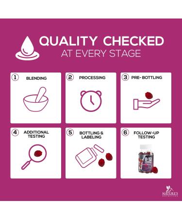 High Absorption Vitamin B12 Gummies 4500mcg for Energy Support - 60 Plant-Based Vegan Gummies, Raspberry Flavor - Adults & Kids - Buy Online on GoSupps.com