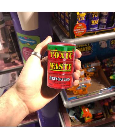 VR ANGLE Toxic Waste 4 Mix Sour Candy Drums - Ultra Sour Tiktok Trend Retro Sweets - Halloween & Birthday Treat 42g - Buy Online on GoSupps.com