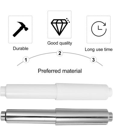 VILLCASE 3pcs Toilet Paper Holder Roller White Replacement Plastic Spring Loaded - Buy Online on GoSupps.com