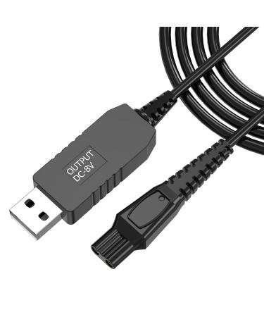 Charger for One Blade QP2530 QP2630 Ancable 8V USB Shaver Charger Cable for Norelco Oneblade QP2530 QP2630 HQ850 HQ912 HQ913 HQ914 HQ915 HQ916 Trimmer Shaver