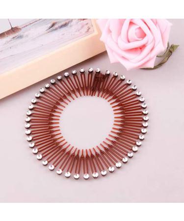 Lurrose 13Pcs Stretch Hair Comb Band Set - Plastic Circular Tooth Headbands & Hair Wrap Holders for Women & Girls - Sport Hair Accessories - Buy Online on GoSupps.com