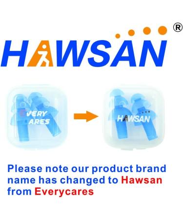 Every Cares Silicone Swimming Earplugs 6 Pairs - Comfortable & Waterproof Ear Plugs with Case - Blue - Buy Online on GoSupps.com
