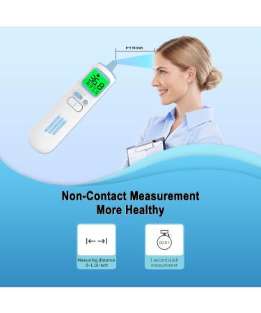 HEAL-CHECK Medical Infrared Thermometer | Baby & Adult Forehead/Ear Thermometer | Memory Function, 1 Sec Measurement | Age Selection | Magnetic Switch | Body & Surface Space - Buy Online on GoSupps.com