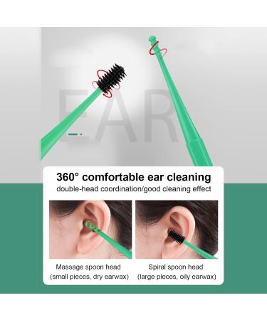 Silicone Ear Pick Double Head Ear Cleaner Spiral Swab Ear Wax Removal Tool Ear Cleaning Sticks Earpick Remover - Buy Online on GoSupps.com