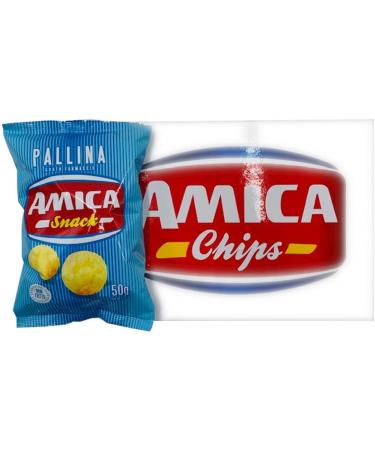  Italian Gourmet E.R. Amica Chips Pallina al Formaggio Pack of 24 cheese-flavored corn snacks 50g bag + Italian Gourmet Polpa di Pomodoro 400g box - Buy Online on GoSupps.com