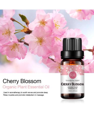 Cherry Blossom Essential Oil 10ML - 100% Pure Organic Natural Flower Oil for Diffuser, Massage, Skin Care, and Sleep - Buy Online on GoSupps.com