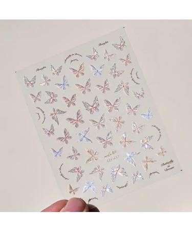 Buy 5D Embossed Pink Shell Butterfly Nail Art Stickers - International Shipping Available - Buy Online on GoSupps.com
