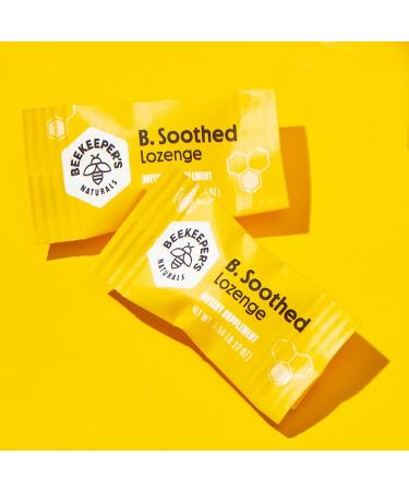 Beekeeper's Naturals B. Soothed Honey Lozenges - 14 Drops (1.76 oz) | Natural Throat Relief - Buy Online on GoSupps.com