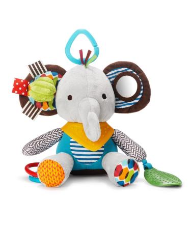 Skip Hop Bandana Buddies Baby Activity and Teething Toy with Multi-Sensory Rattle and Textures, Elephant Activity Toy Elephant - Buy Online on GoSupps.com