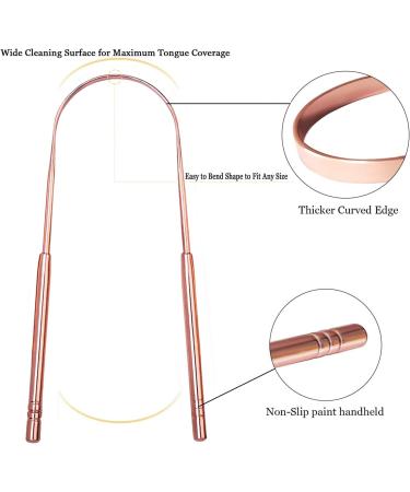 Premium 3-Pack Stainless Steel Tongue Cleaners - Bad Breath Solution with Case | Oral Care Essentials - Buy Online on GoSupps.com