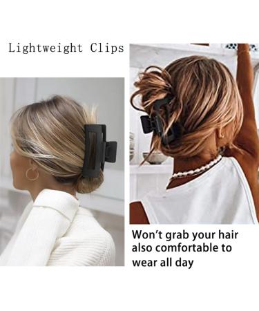 4 Pcs Matte Hair Clips Strong Hold Hair Clips Large Non Slip Hair Clips Hair Claw Clips For Women & Girl (Crossed) - Buy Online on GoSupps.com