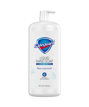 Safe Guard Liquid Hand Soap Micellar Deep Cleansing Fresh Clean Scent 40 Ounce
