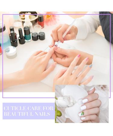 Glass Nail Shaver & Double-Sided Cuticle Trimmer Set - 2-Piece Manicure Tool for Women & Girls | Nail Skin Remover & File (White) - Buy Online on GoSupps.com