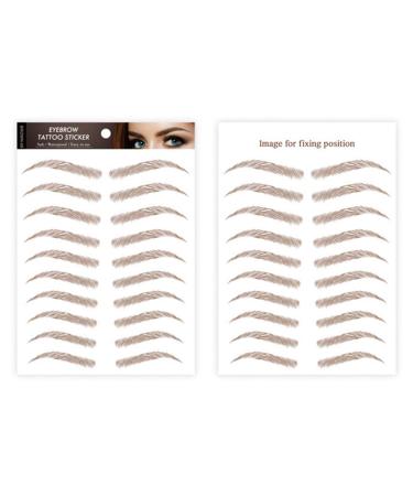 6D Imperm able Autocollant De Sourcil Brun cologique Pour Sourcils Hair-like Authentic Eyebrows Pour Femmes Comfy Paresseux Sourcils Sans Dommages Eyebrow Tattoo Sticker Stickers Waterproof 08