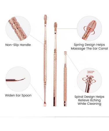 6-8 Pcs Earpick Nose Clean Tweezers Set with LED Light - Ear Wax Remover for Baby and Adults - Buy Online on GoSupps.com
