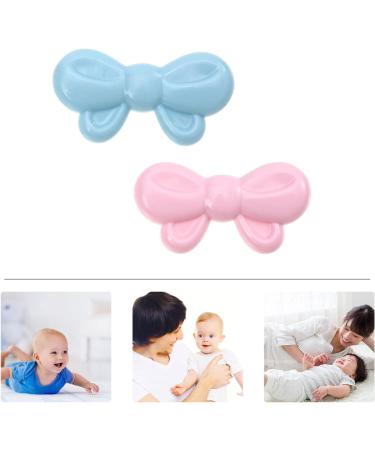 Toddler Safety Pins 12pcs - Baby Brooch Safety Buckles for Kids - Cartoon Resin Diaper Pins - Pink Blue - 4x2cm - Buy Online on GoSupps.com