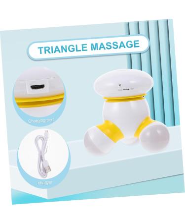 TOVINANNA 1 Piece Yellow Body Massager | 9.5x9.5cm Massage Instrument for Pain Relief | Shop Internationally - Buy Online on GoSupps.com