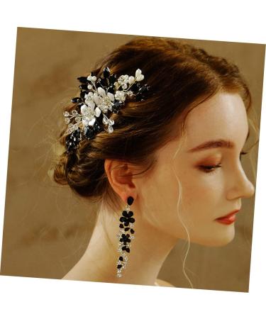 Ipetboom Pearl Flower Comb Tiara Hair Accessories Wedding Decor Leather Hair Tie Flower Hair Decor Bridal Hair Decor Bridal Head Decor Exquisite Hair Comb Girls Hair Accessory - Buy Online on GoSupps.com
