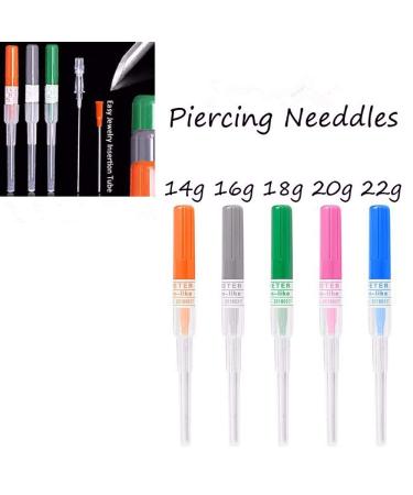 Yuelong 16 Gauge Catheter Piercing Needles - 50PCS Body Piercing Tool Kit for Nose, Ear & Body - IV Catheter Needles for Piercing Supplies - Buy Online on GoSupps.com