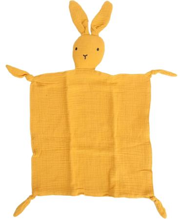 Bunny Security Blanket - Compact & Comfortable Lovey for Travel | Yellow Bunny Blanket - Perfect for Kids & Toddlers - Buy Online on GoSupps.com