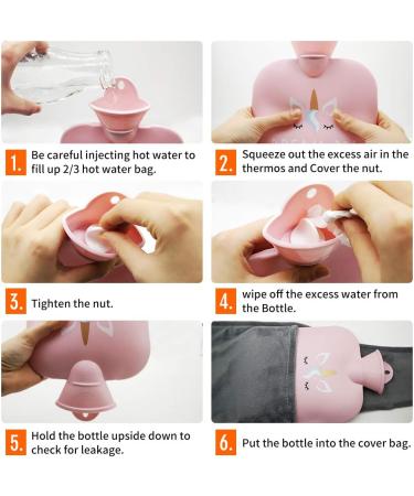 Rubber Hot Water Bottle with Soft Waist Cover - Blue | Neck, Shoulder, Back, Legs, & Waist Warmth - Buy Online on GoSupps.com