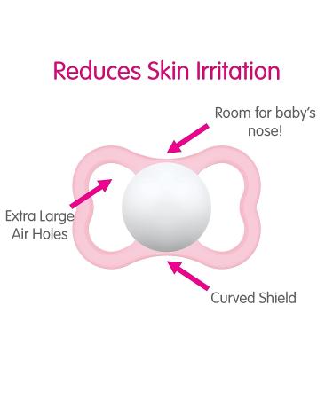 MAM Air Baby Pacifier for Sensitive Skin | Sterilizer Case | Unisex | 16+ Months | Pack of 2 - Buy Online on GoSupps.com