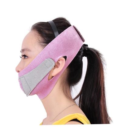 Angoily 1pc -lifting Artifact Slimming Belt Chin Strap Facial Lifting Belt Slim Strap Chin Lift V Shape Neoprene Material Pink Thin Noodles