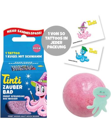 Tinti Magic Bath Pink - Fizzy Bath Bombs with Surprise | Pack of 4 - Fun & Colorful Bath Experience for Kids - Buy Online on GoSupps.com