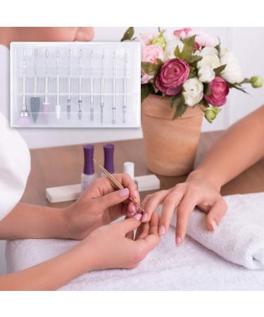 10 Pcs Nail Drill Bits Set - Tungsten Carbide & Ceramic Files for Acrylic Nails - Cuticle Polishing Tools for Gel Manicure & Pedicure at Home or Salon - Buy Online on GoSupps.com