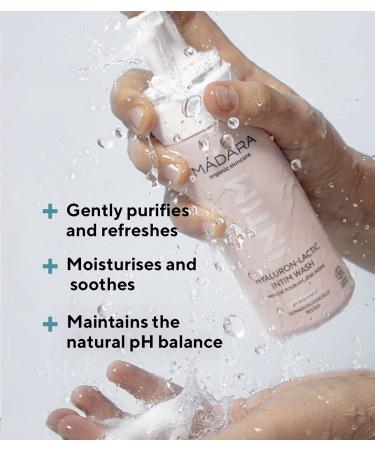 Madara Organic Skincare Hyaluron-Lactic Intim Wash 150 ML | Gentle Calming Soap-Free Vegan Gynecologically Tested - Buy Online on GoSupps.com