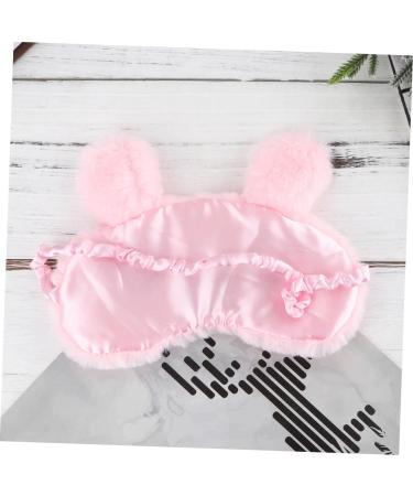Beaupretty 2 Pcs Rabbit Eye Mask Set | Lightweight Plush Eye Masks for Travel | Soft & Breathable Blindfolds | 3D Pink Facial Masks with Ice Bag - Buy Online on GoSupps.com