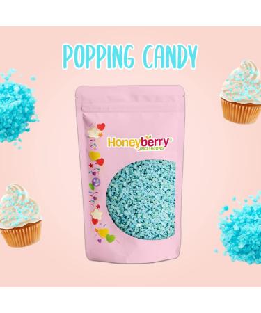 Blue Popping Candy 100g - Natural Blue Coloured Cocoa Butter Coated Popping Candy for Baking & Cake Decoration - Buy Online on GoSupps.com