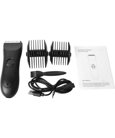 Men Body Hair Trimmer with Ceramic Cutting Heads Waterproof Rechargeable Adjustable Body Groomer for Full Body - Buy Online on GoSupps.com